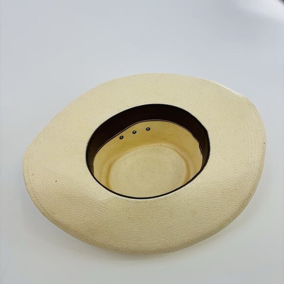 Inca Hats Straw Cowboy Hat Cap Size 7 5X XXXXX Beaver Band Mexico - Picture 4 of 7